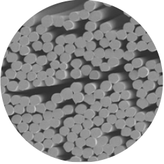 0.1 dtex : 3μm